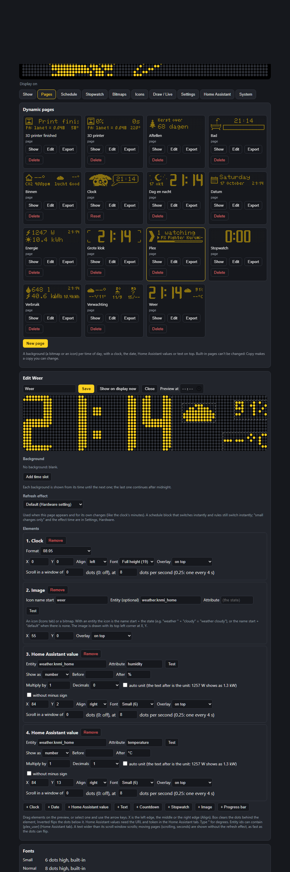 Pages and the page editor