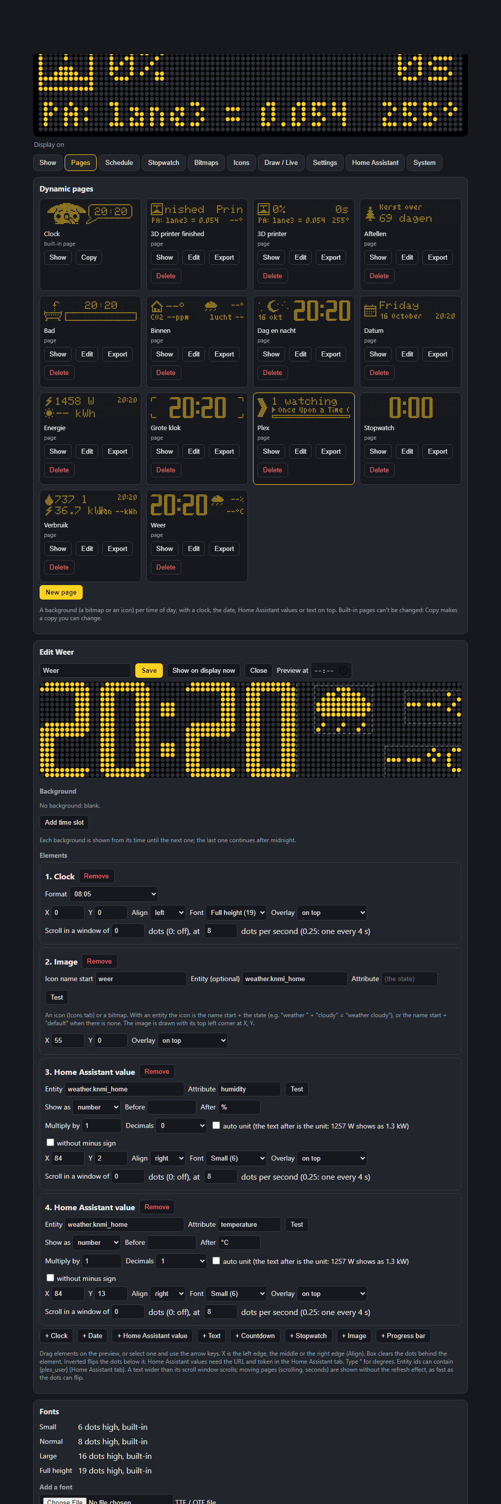 Pages and the page editor