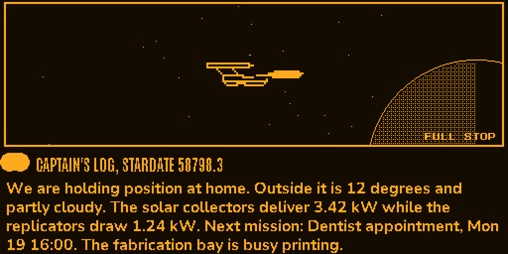 Captain's Log